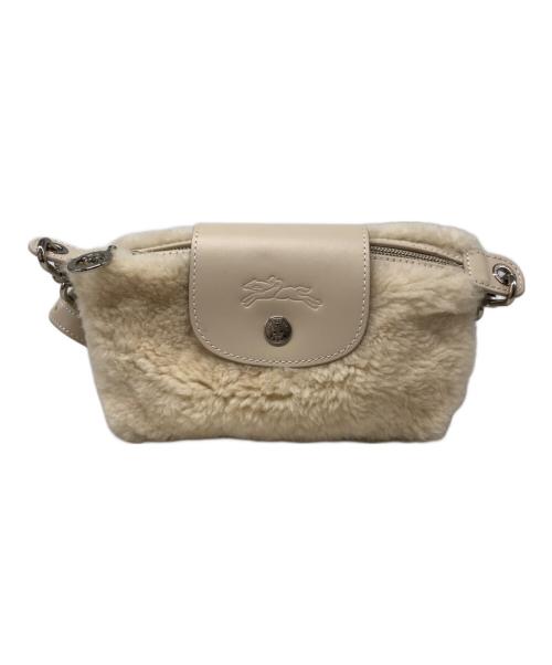 LONGCHAMP（ロンシャン）LONGCHAMP (ロンシャン) ショルダーバッグ ホワイトの古着・服飾アイテム