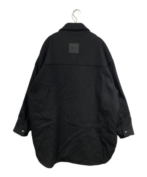 maison kitsune（メゾンキツネ）MAISON KITSUNE (メゾンキツネ) FULLY LINED TWO POCKETS OVERSHI ブラック サイズ:SIZE Sの古着・服飾アイテム