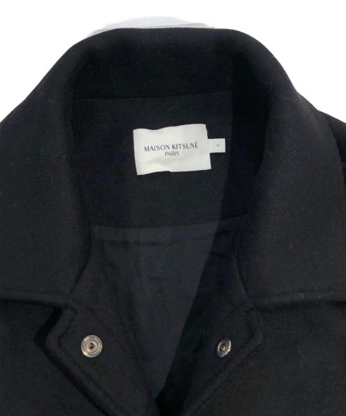 maison kitsune（メゾンキツネ）MAISON KITSUNE (メゾンキツネ) FULLY LINED TWO POCKETS OVERSHI ブラック サイズ:SIZE Sの古着・服飾アイテム