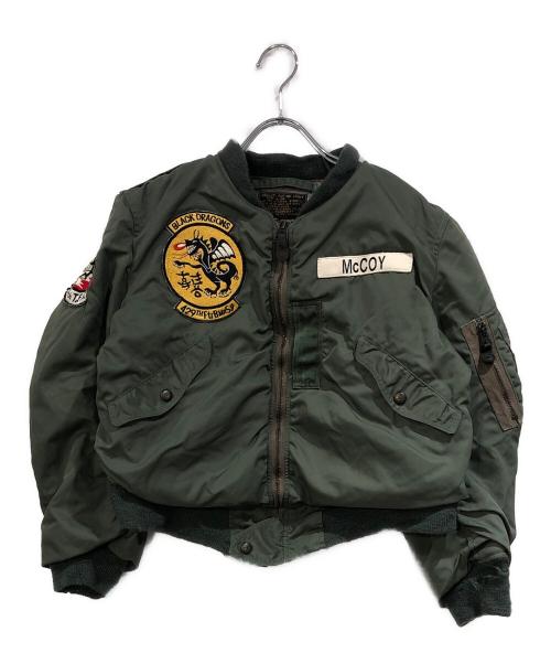 THE REAL McCOY'S（ザ・リアルマッコイズ）THE REAL McCOY'S (ザ・リアルマッコイズ) TYPE L-28/フライトジャケット オリーブ サイズ:SIZE XSの古着・服飾アイテム