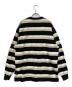 A BATHING APE (アベイシングエイプ) STRIPE ONE POINT RELAXED FIT POCKET LS TEE ブラック サイズ:SIZE M：13000円