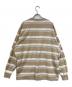 A BATHING APE (アベイシングエイプ) STRIPE ONE POINT RELAXED FIT POCKET LS TEE ベージュ サイズ:SIZE M：13000円