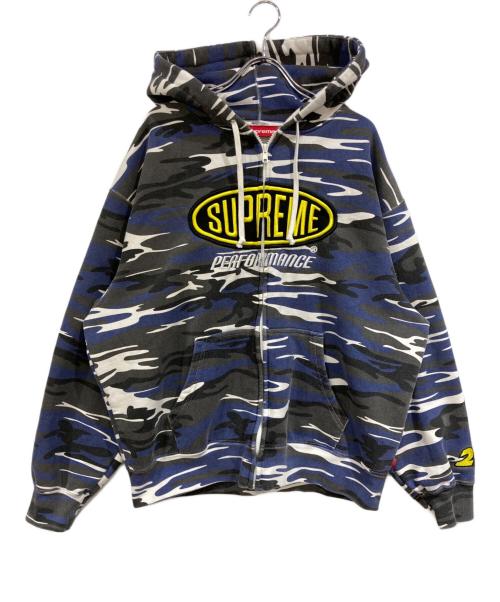 SUPREME（シュプリーム）SUPREME (シュプリーム) Performance Zip Up Hooded Sweatshirt ブルー サイズ:SIZE Mの古着・服飾アイテム
