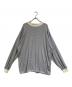 ONC MERINO（オーエヌシーメリノ）の古着「メリノウールボーダーカットソー」｜スカイブルー
