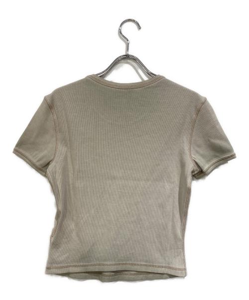 DIESEL（ディーゼル）DIESEL (ディーゼル) T-ELE TEE Dロゴ ハートプリント クルーネックＴシャツ グリーン サイズ:SIZE Mの古着・服飾アイテム