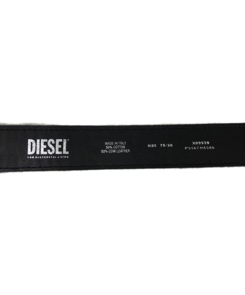 DIESEL（ディーゼル）DIESEL (ディーゼル) B-1dr Strass ビジューデニムベルト インディゴの古着・服飾アイテム