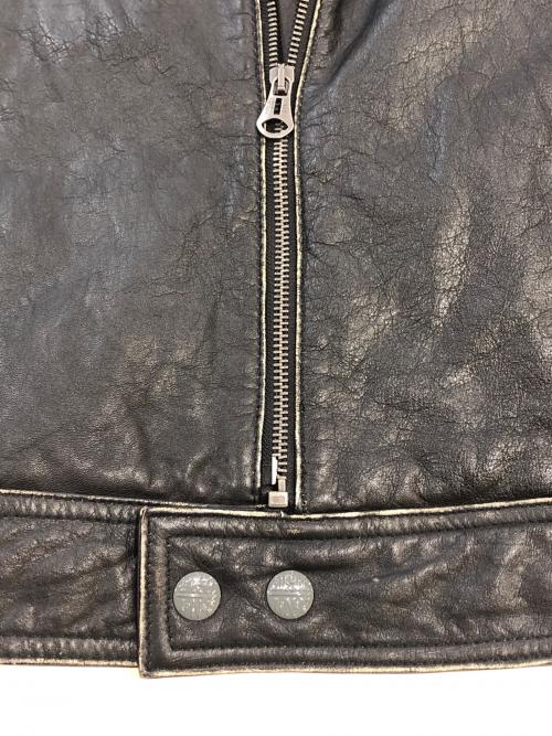 DIESEL（ディーゼル）DIESEL (ディーゼル) レーシングジャケット ブラック×グリーン サイズ:SIZE XLの古着・服飾アイテム