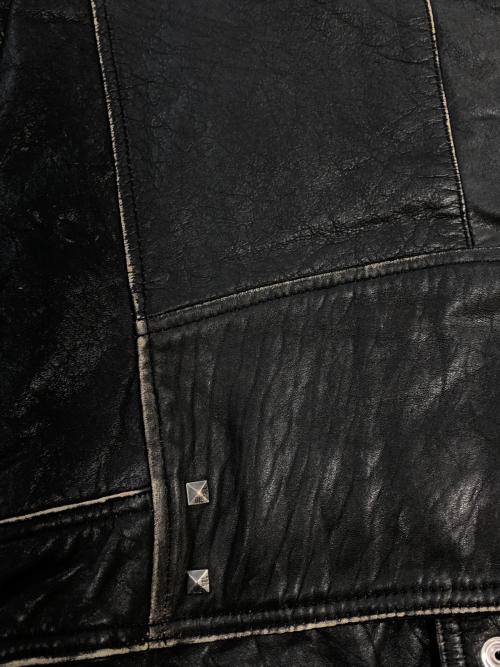 DIESEL（ディーゼル）DIESEL (ディーゼル) レーシングジャケット ブラック×グリーン サイズ:SIZE XLの古着・服飾アイテム