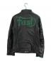 DIESEL (ディーゼル) レーシングジャケット ブラック×グリーン サイズ:SIZE XL：15000円