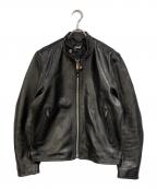 Schottショット）の古着「SHEEP LEATHER 70’S シングル ライダースジャケット」｜ブラック