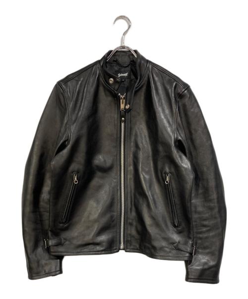 Schott（ショット）Schott (ショット) SHEEP LEATHER 70’S シングル ライダースジャケット ブラック サイズ:SIZE Mの古着・服飾アイテム