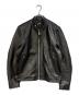 Schott（ショット）の古着「SHEEP LEATHER 70’S シングル ライダースジャケット」｜ブラック