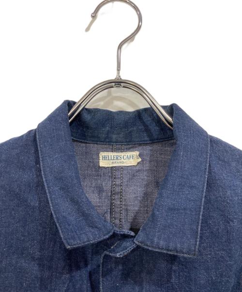 Heller's cafe（ヘラーズカフェ）HELLER'S CAFE (ヘラーズカフェ) カバーオール インディゴ サイズ:SIZE38の古着・服飾アイテム