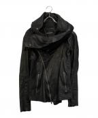 BUFFALO BOBSバッファローボブズ）の古着「gimmick leather jacket」｜ブラック