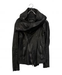 BUFFALO BOBS（バッファローボブズ）の古着「gimmick leather jacket」｜ブラック