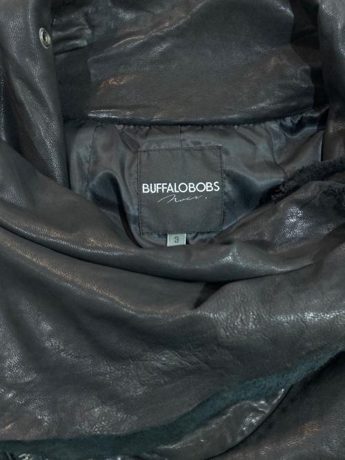 BUFFALO BOBS（バッファローボブズ）BUFFALO BOBS (バッファローボブズ) gimmick leather jacket ブラック サイズ:SIZE 3の古着・服飾アイテム