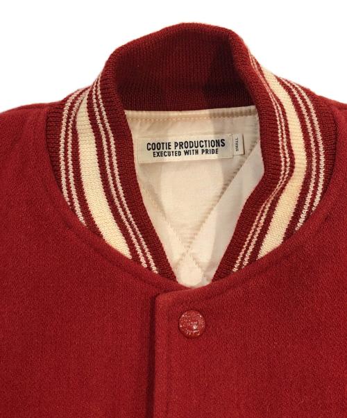 COOTIE（クーティー）COOTIE (クーティー) AWARD JACKET/スタジャン レッド サイズ:SIZE Sの古着・服飾アイテム