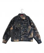 SUPREMEシュプリーム）の古着「Archive Denim Jacquard Trucker Jacket」｜インディゴ
