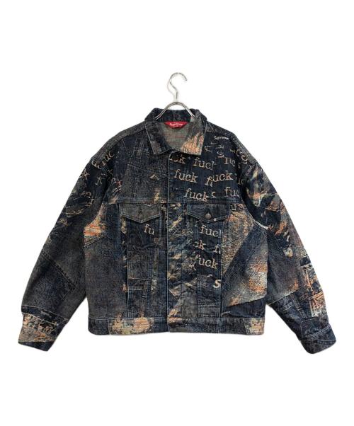 SUPREME（シュプリーム）SUPREME (シュプリーム) Archive Denim Jacquard Trucker Jacket インディゴ サイズ:SIZE Mの古着・服飾アイテム