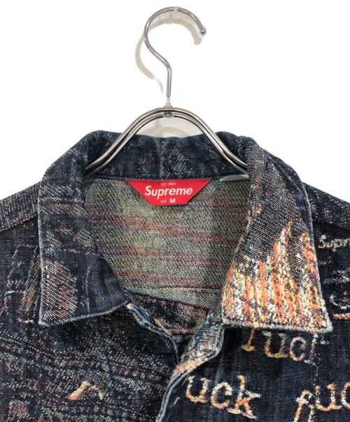 SUPREME（シュプリーム）SUPREME (シュプリーム) Archive Denim Jacquard Trucker Jacket インディゴ サイズ:SIZE Mの古着・服飾アイテム
