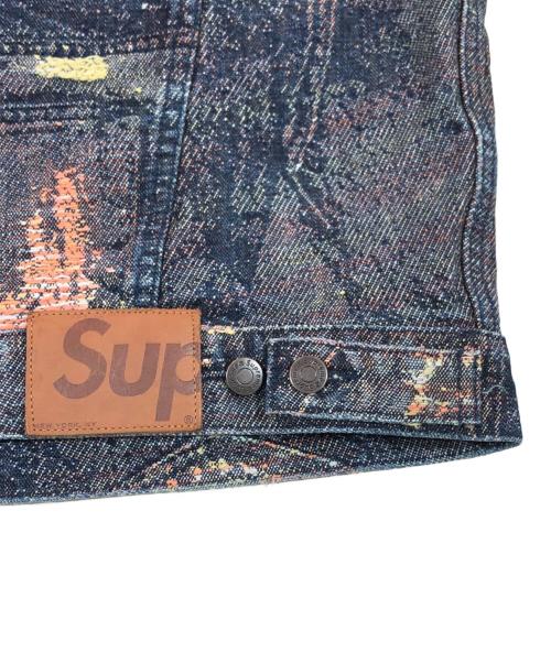 SUPREME（シュプリーム）SUPREME (シュプリーム) Archive Denim Jacquard Trucker Jacket インディゴ サイズ:SIZE Mの古着・服飾アイテム