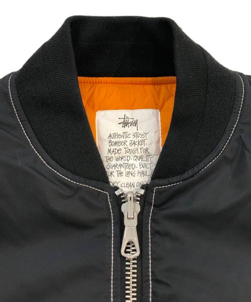 stussy（ステューシー）stussy (ステューシー) BUILT REVERSIBLE BOMBER JACKET ブラック サイズ:SIZE Sの古着・服飾アイテム