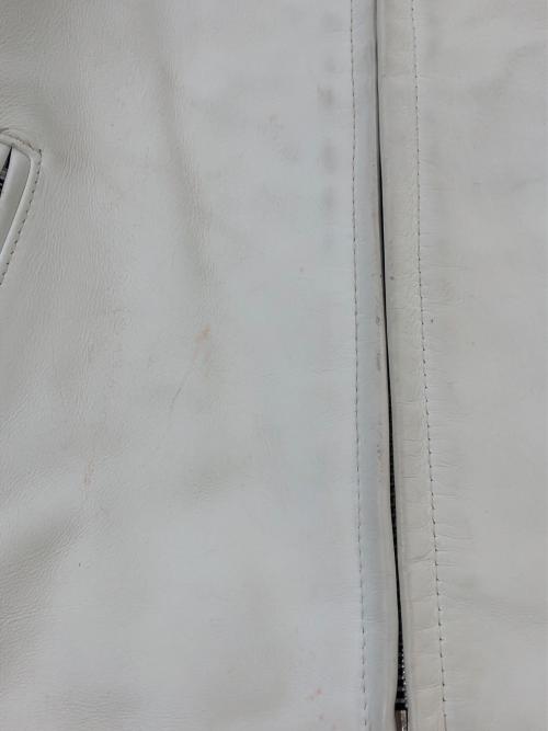 Schott（ショット）Schott (ショット) レザージャケット ホワイト サイズ:SIZE 38の古着・服飾アイテム