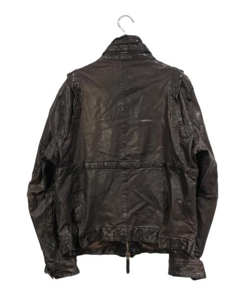 DESIGNWORKS（デザインワークス）DESIGNWORKS (デザインワークス) レザージャケット ブラウン サイズ:SIZE 50の古着・服飾アイテム
