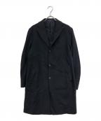 TAGLIATOREタリアトーレ）の古着「ウールカシミアフランネルソリッドチェスターフィールドコート」｜ネイビー