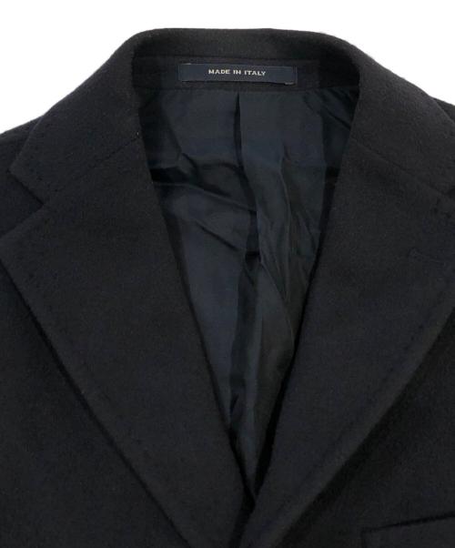 TAGLIATORE（タリアトーレ）TAGLIATORE (タリアトーレ) ウールカシミアフランネルソリッドチェスターフィールドコート ネイビー サイズ:SIZE 44の古着・服飾アイテム