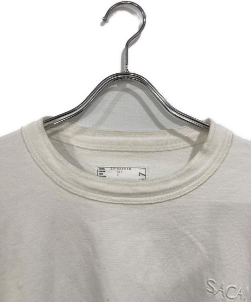 sacai（サカイ）sacai (サカイ) Cotton Jersey L/S T-Shirt ホワイト サイズ:SIZE3の古着・服飾アイテム