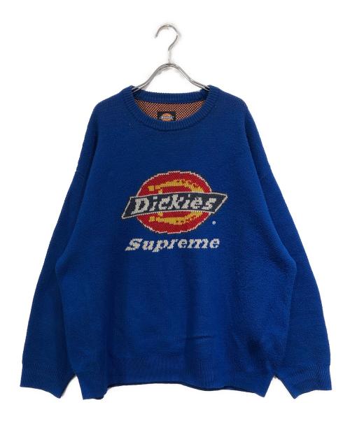 Dickies（ディッキーズ）Dickies (ディッキーズ) Supreme (シュプリーム) コラボニット ブルー サイズ:SIZE XLの古着・服飾アイテム