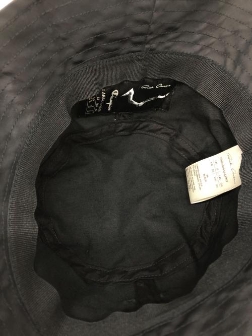 RICK OWENS（リックオウエンス）RICK OWENS (リックオウエンス) Champion (チャンピオン) ハット ブラックの古着・服飾アイテム