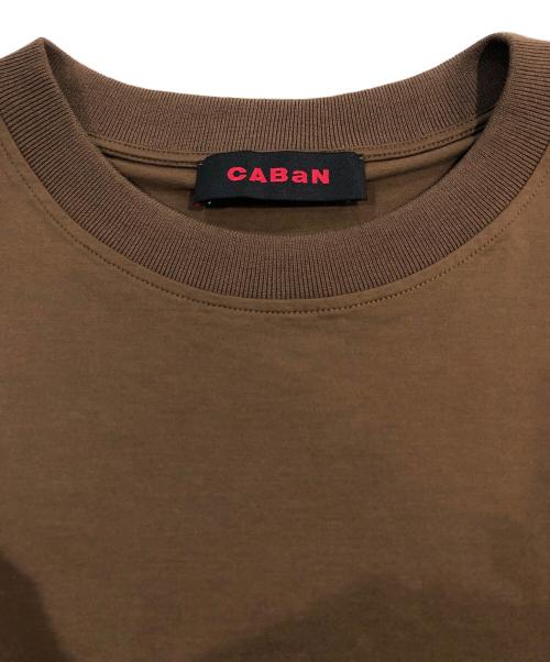 CABAN（キャバン）CABaN (キャバン) コットン ドロップショルダークルーネックプルオーバー ブラウン サイズ:Mの古着・服飾アイテム