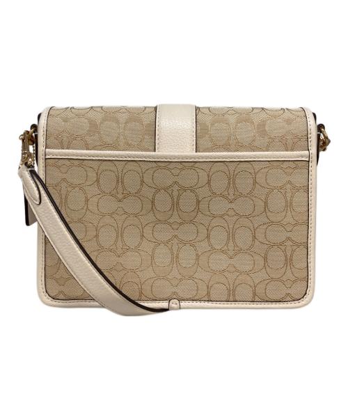 COACH（コーチ）COACH (コーチ) シグネチャーロニークロスボディーバッグ ベージュの古着・服飾アイテム