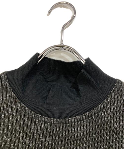 Jean Paul Gaultier homme（ジャンポールゴルチェオム）Jean Paul GAULTIER HOMME (ジャンポールゴルチェオム) 半袖ラメニット グレー サイズ:ＳＩＺＥ48の古着・服飾アイテム
