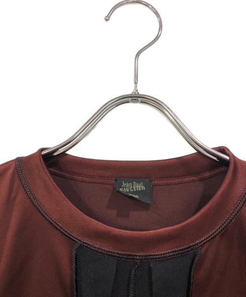Jean Paul Gaultier homme（ジャンポールゴルチェオム）Jean Paul GAULTIER HOMME (ジャンポールゴルチェオム) インサイドアウト半袖カットソー ブラウン サイズ:SIZE 48の古着・服飾アイテム