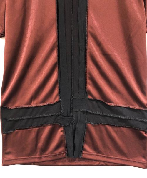 Jean Paul Gaultier homme（ジャンポールゴルチェオム）Jean Paul GAULTIER HOMME (ジャンポールゴルチェオム) インサイドアウト半袖カットソー ブラウン サイズ:SIZE 48の古着・服飾アイテム