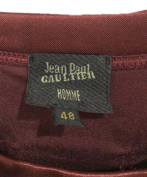 Jean Paul Gaultier homme（ジャンポールゴルチェオム）Jean Paul GAULTIER HOMME (ジャンポールゴルチェオム) インサイドアウト半袖カットソー ブラウン サイズ:SIZE 48の古着・服飾アイテム