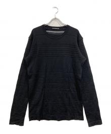 ISSEY MIYAKE MEN（イッセイミヤケメン）の古着「デザインニット」｜ブラック