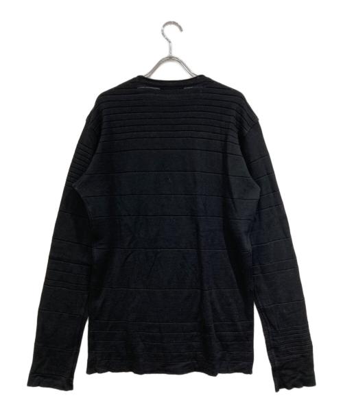 ISSEY MIYAKE MEN（イッセイミヤケメン）ISSEY MIYAKE MEN (イッセイミヤケメン) デザインニット ブラック サイズ:SIZE3の古着・服飾アイテム