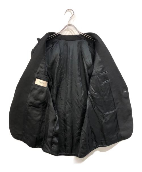 CELINE（セリーヌ）CELINE (セリーヌ) ロングレクタングル テーラードジャケット ブラック サイズ:SIZE 38の古着・服飾アイテム