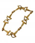 CELINEセリーヌ）の古着「ホースビットブレスレット」｜ゴールド