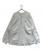 Championチャンピオン）の古着「ハーフボタンスウェット」｜ブルー