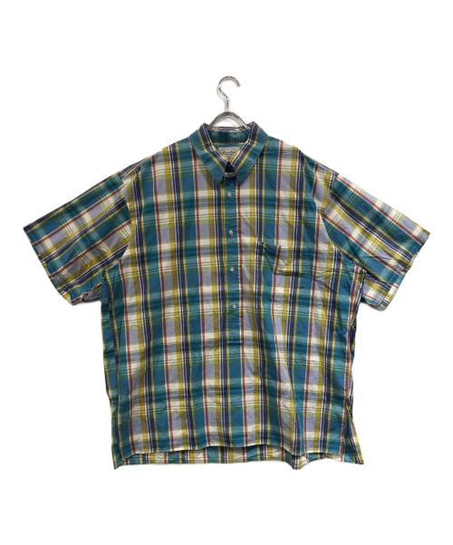 Marvine Pontiak Shirt Makers（マーヴィンポンティアックシャツメイカーズ）Marvine Pontiak Shirt Makers (マーヴィンポンティアックシャツメイカーズ) 半袖チェックシャツ ブルー×ホワイト サイズ:ONESIZEの古着・服飾アイテム