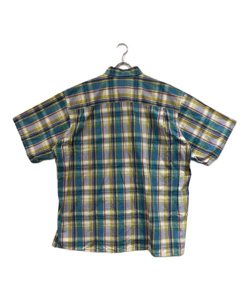 Marvine Pontiak Shirt Makers（マーヴィンポンティアックシャツメイカーズ）Marvine Pontiak Shirt Makers (マーヴィンポンティアックシャツメイカーズ) 半袖チェックシャツ ブルー×ホワイト サイズ:ONESIZEの古着・服飾アイテム