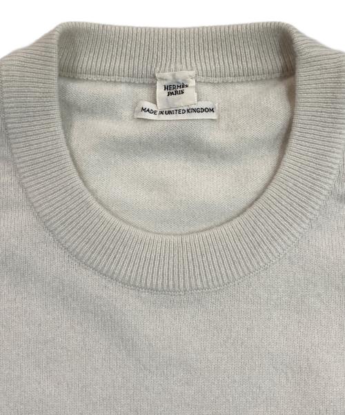 HERMES（エルメス）HERMES (エルメス) カシミヤS/Sニット ホワイト サイズ:SIZE 40の古着・服飾アイテム