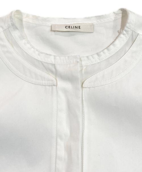 CELINE（セリーヌ）CELINE (セリーヌ) タキシードシャツ ホワイト サイズ:SIZE 36の古着・服飾アイテム