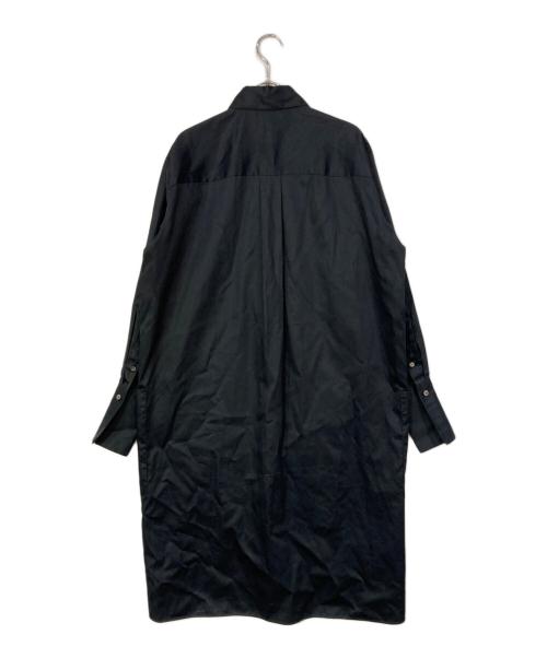 CELINE（セリーヌ）CELINE (セリーヌ) ベルテッドシャツワンピース/コート ネイビー サイズ:SIZE 34の古着・服飾アイテム