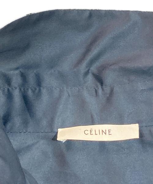 CELINE（セリーヌ）CELINE (セリーヌ) ベルテッドシャツワンピース/コート ネイビー サイズ:SIZE 34の古着・服飾アイテム